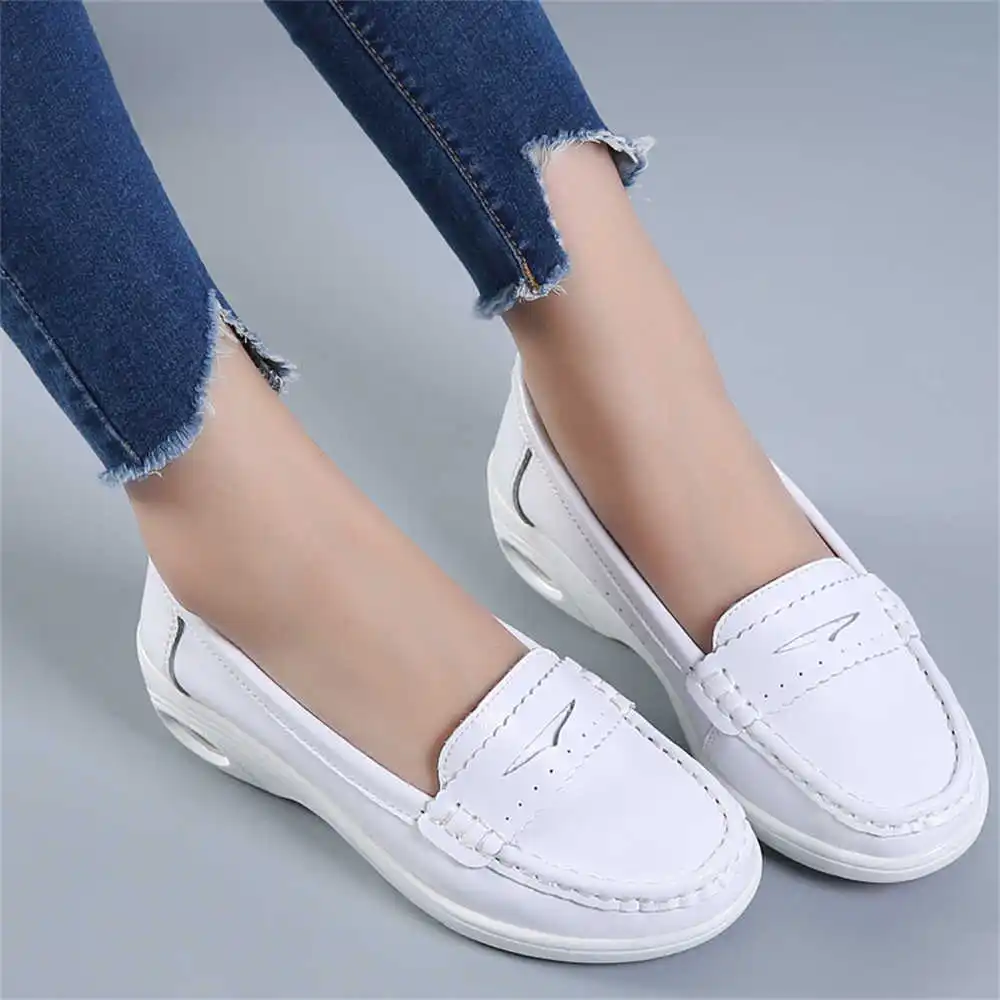 Formal Women Daily Wear Slippers - Sola grossa slipon branco formadores para