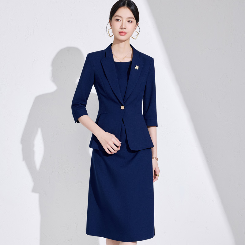 Women Formal Wear Shirts - Conjunto de Vestido Feminino 2025: Nova