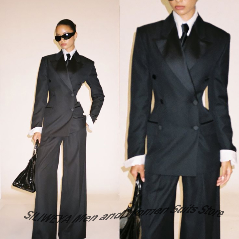 Women Formal Wear Shirts - Terno duplo preto feminino profissional, jaqueta