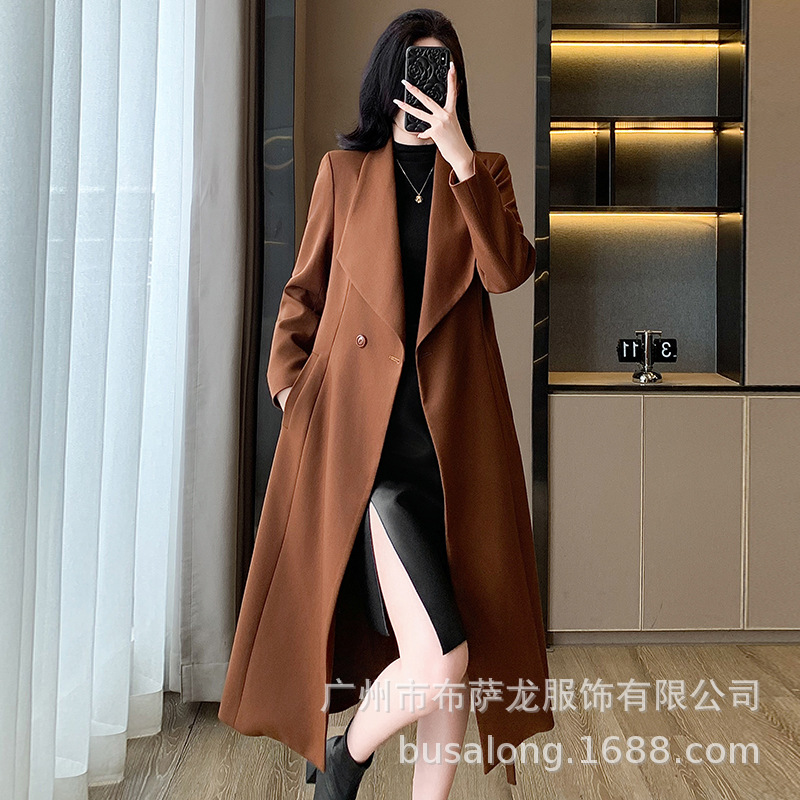 Women Formal Wear Shirts - Novo Casaco Trench Feminino Outono/Inverno 2025,