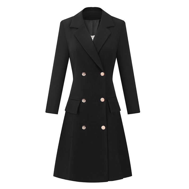 Women Formal Wear Trends - Preto ocupação terno vestido de alto