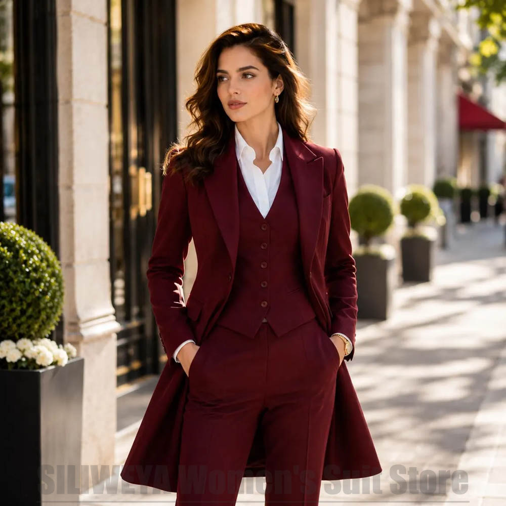 Women Formal Wear Shirts - Conjunto Feminino de 3 Peças Elegante
