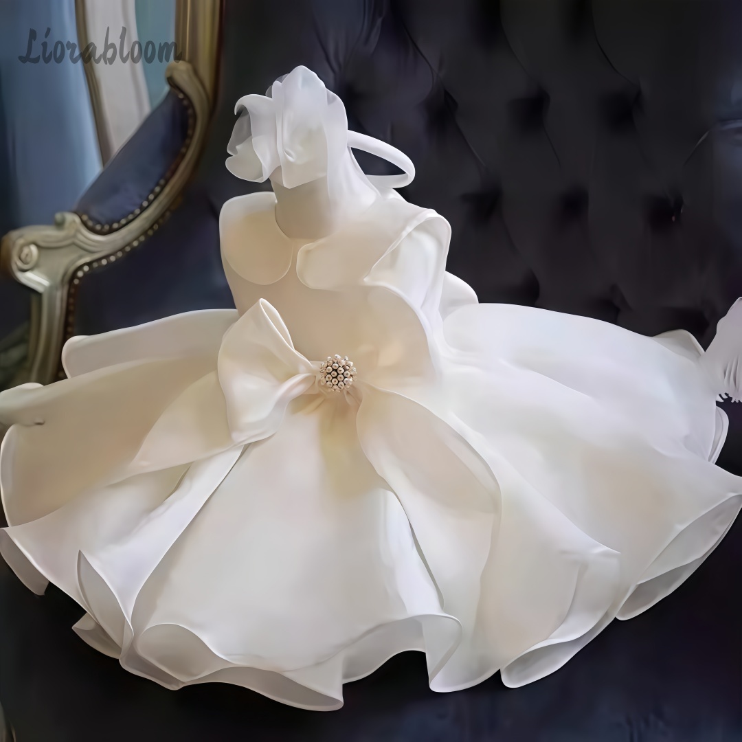 Women Formal Wear For Party - Vestido Branco com Pérolas para Casamento,