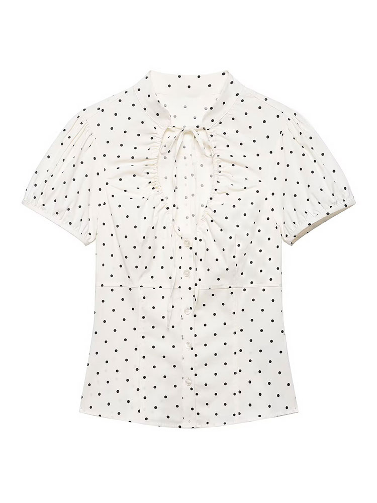 Women'S Formal Evening Wear Tops - Camisa Branca Vintage Retro para Mulheres