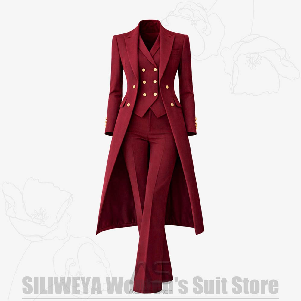 Women Formal Wear Shirts - Conjunto Feminino de 3 Peças: Casaco