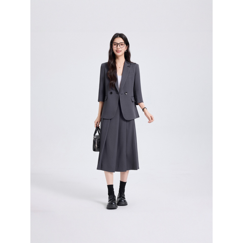 Women Formal Wear Shirts - Conjunto de Terno Feminino Azul Marinho