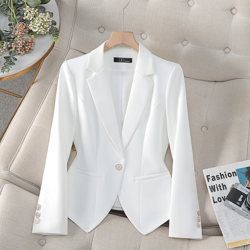 Novo Blazer Feminino Formal da - Women Formal Wear Blazers avaliação e preço