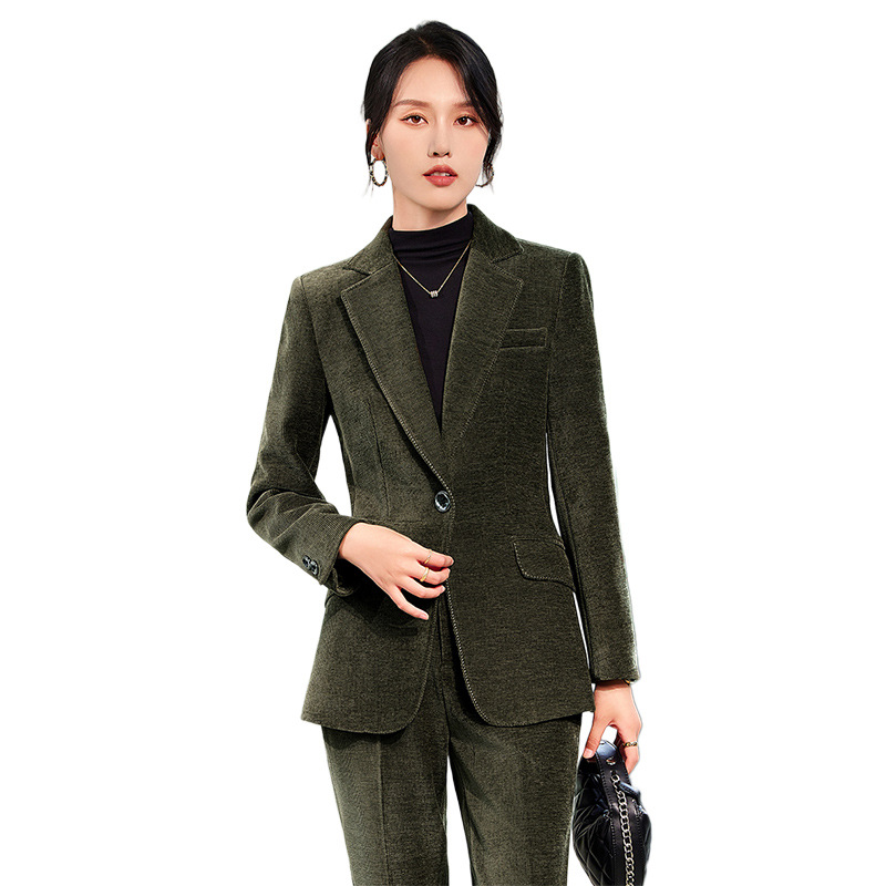 Blazer e calças de veludo, rou - Women Formal Wear Shirts avaliação e preço
