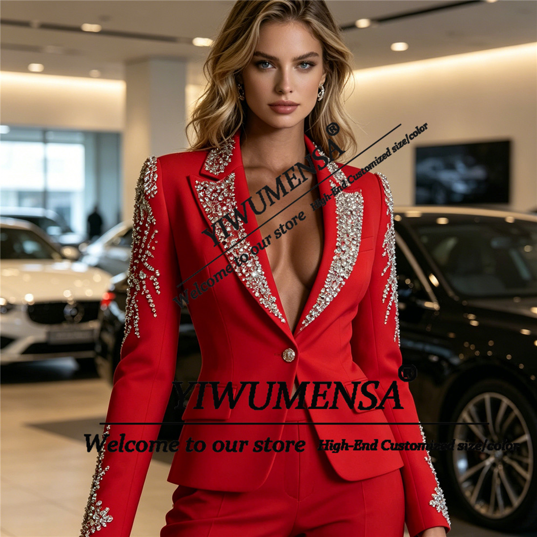 Conjuntos de Luxo Femininos de - Women Formal Wear For Party avaliação e preço