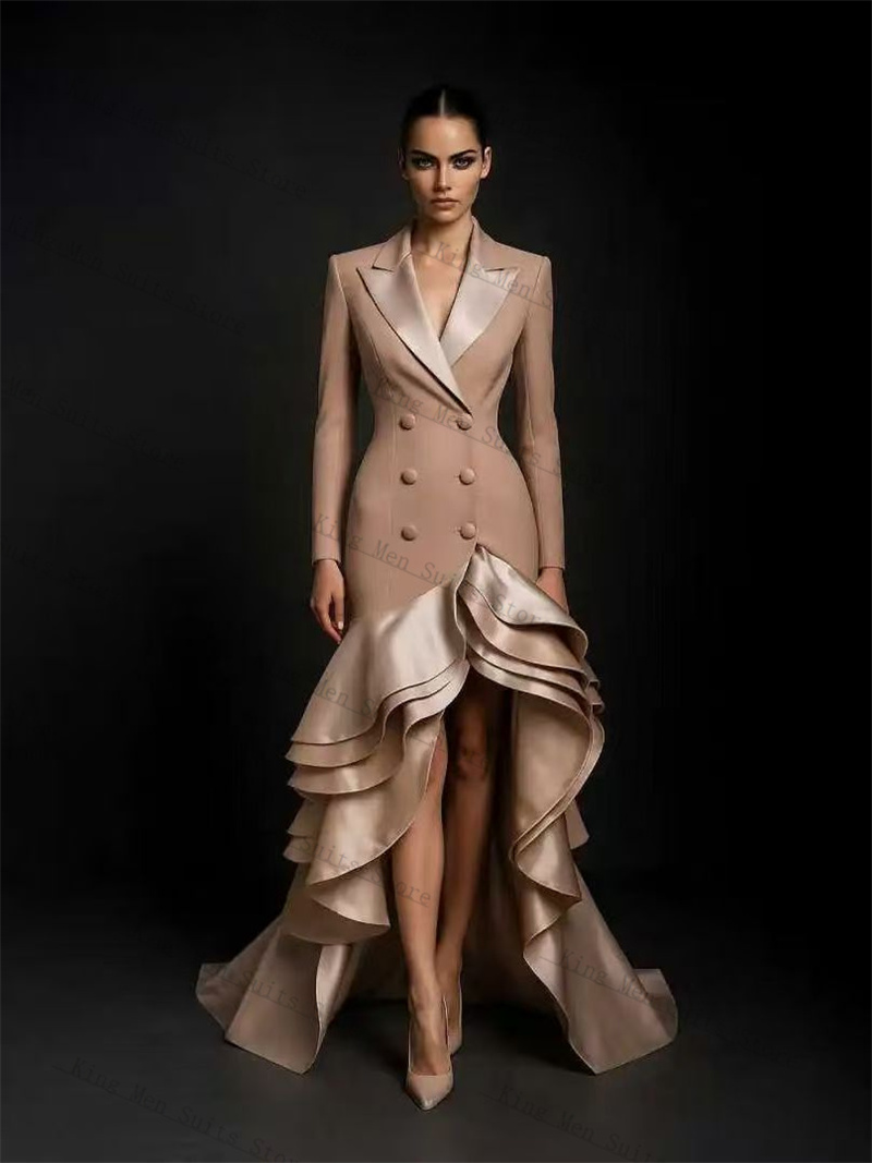 Champagne feminino ternos 1 pe - Women'S Formal Wear Tuxedo avaliação e preço