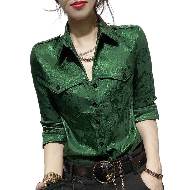 Blusa completa de manga compri - Women Formal Wear Shirts avaliação e preço