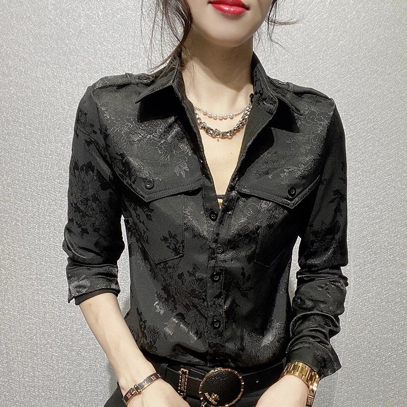 Blusa completa de manga compri - Women Formal Wear Shirts avaliação e preço