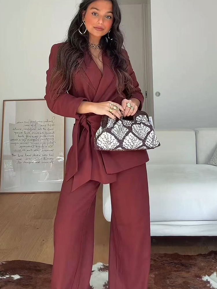 Conjunto de Blazer e Calças pa - Women Formal Wear Blazers avaliação e preço