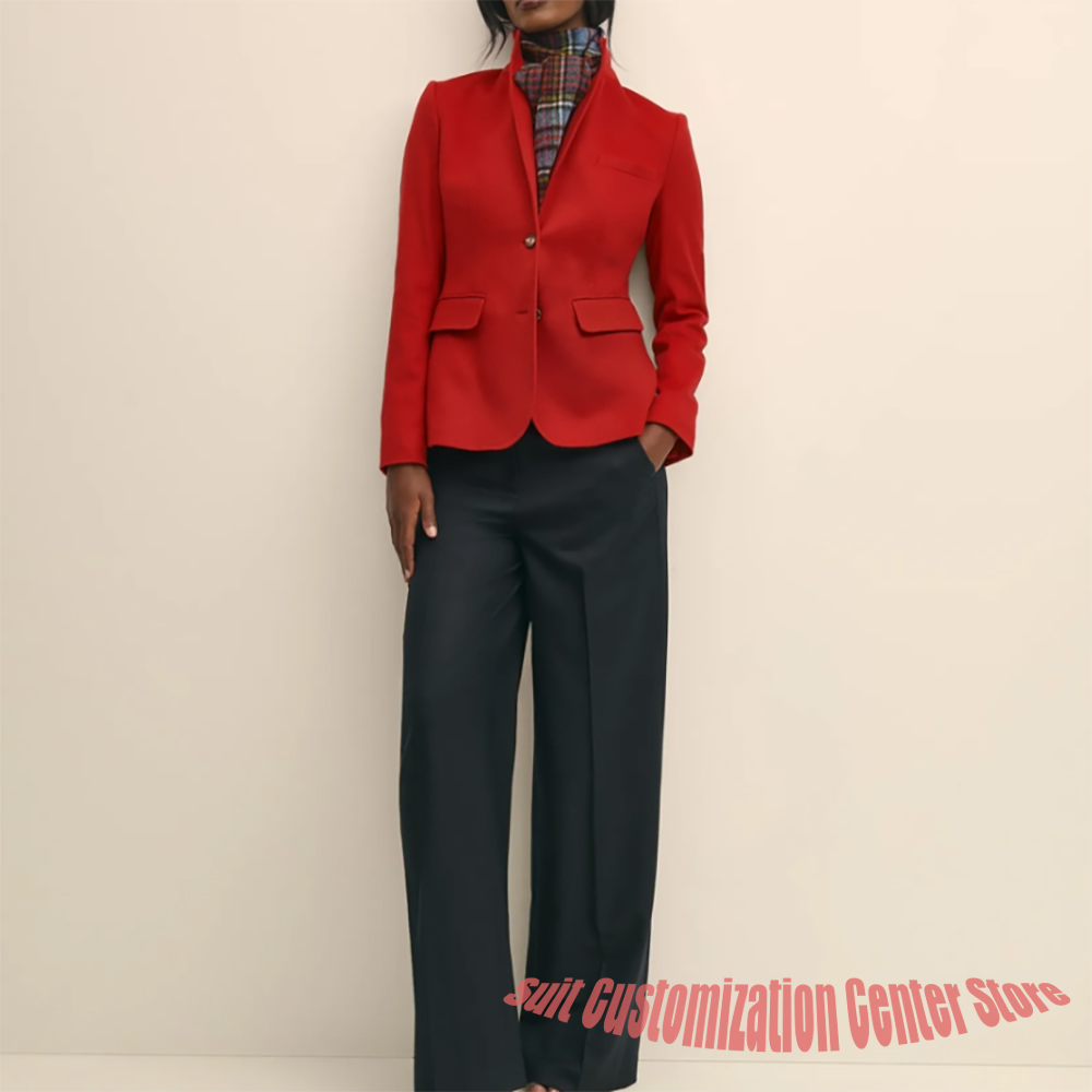 Roupas femininas de lã azul ma - Women Formal Wear Shirts avaliação e preço
