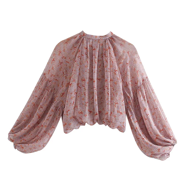 TEELYNN-Puff blusa boho manga  - Women'S Formal Wear Blouse avaliação e preço