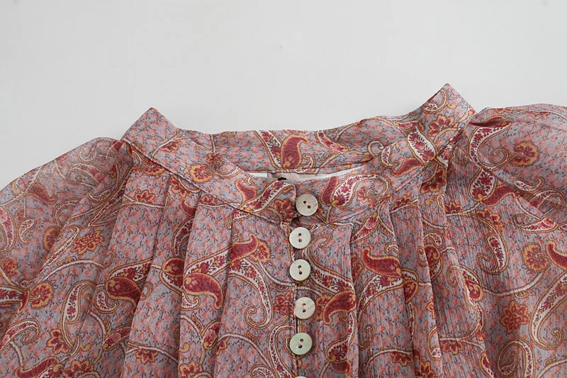 TEELYNN-Puff blusa boho manga  - Women'S Formal Wear Blouse avaliação e preço