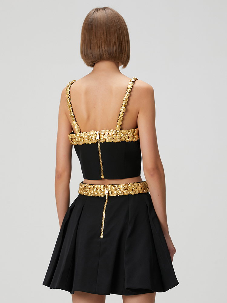 Vc conjunto de vestido preto d - Women'S Formal Evening Wear Tops avaliação e preço