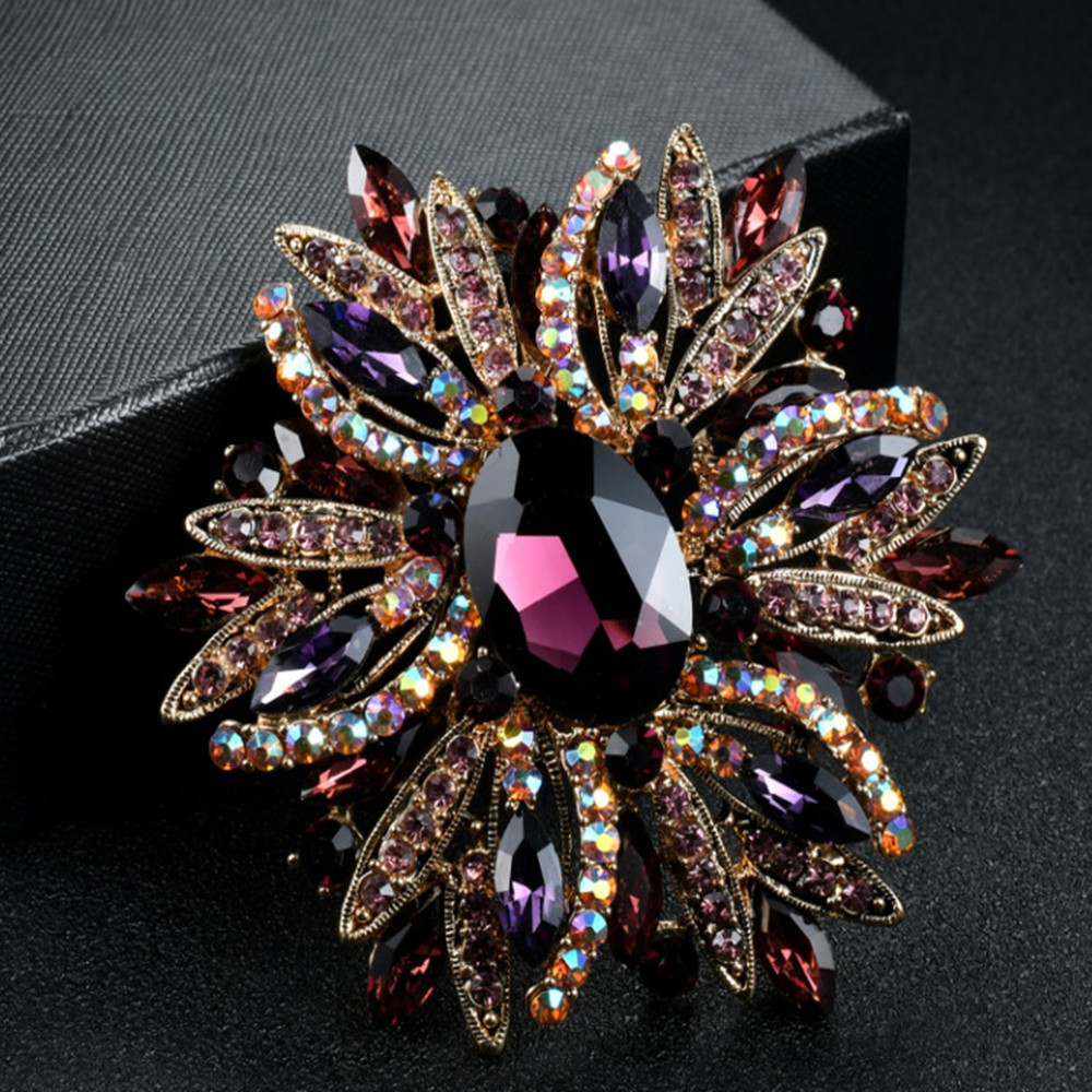 Novo broche de flor estilo ten - Women Formal Wear Trends avaliação e preço
