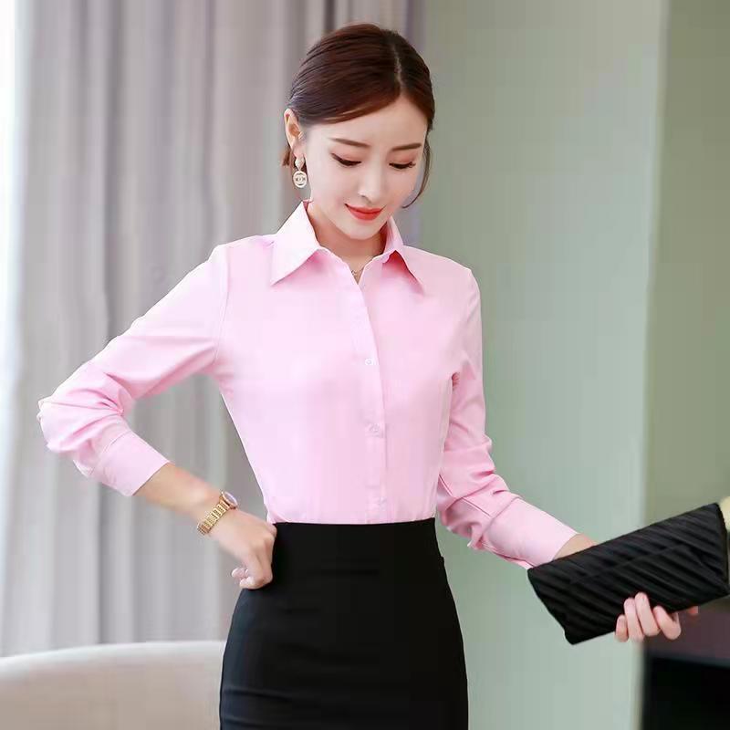 Blusa Slim Coreana Preta e Bra - Women Formal Wear Shirts avaliação e preço