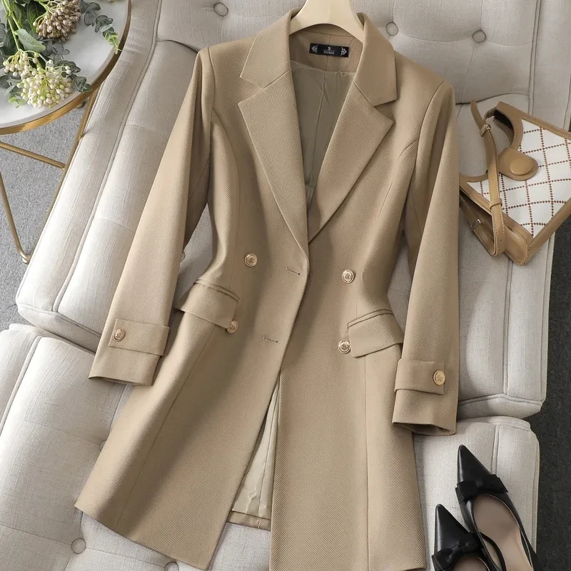 Outono inverno jaqueta feminin - Women Formal Wear Blazers avaliação e preço