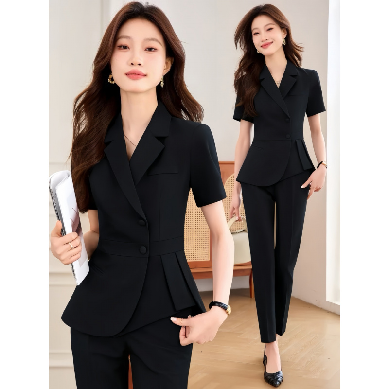 Novo Terno Feminino Azul Marin - Women Formal Wear Shirts avaliação e preço